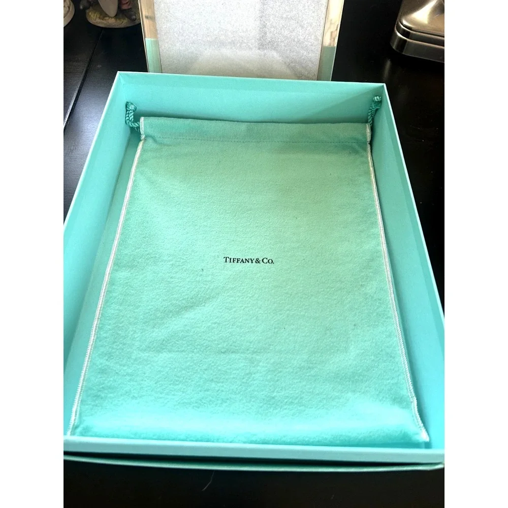 Vintage Tiffany & Co Sterling Silver 925 - 8x10 Picture Frame w Box & Dust Bag